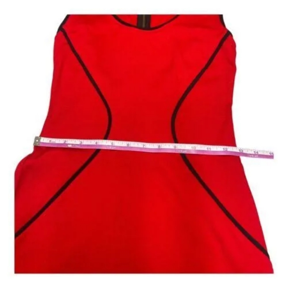Sexy Red Express Bodycon Dress - Size 0 - Full-Length Back Zipper - Picture 6 of 7